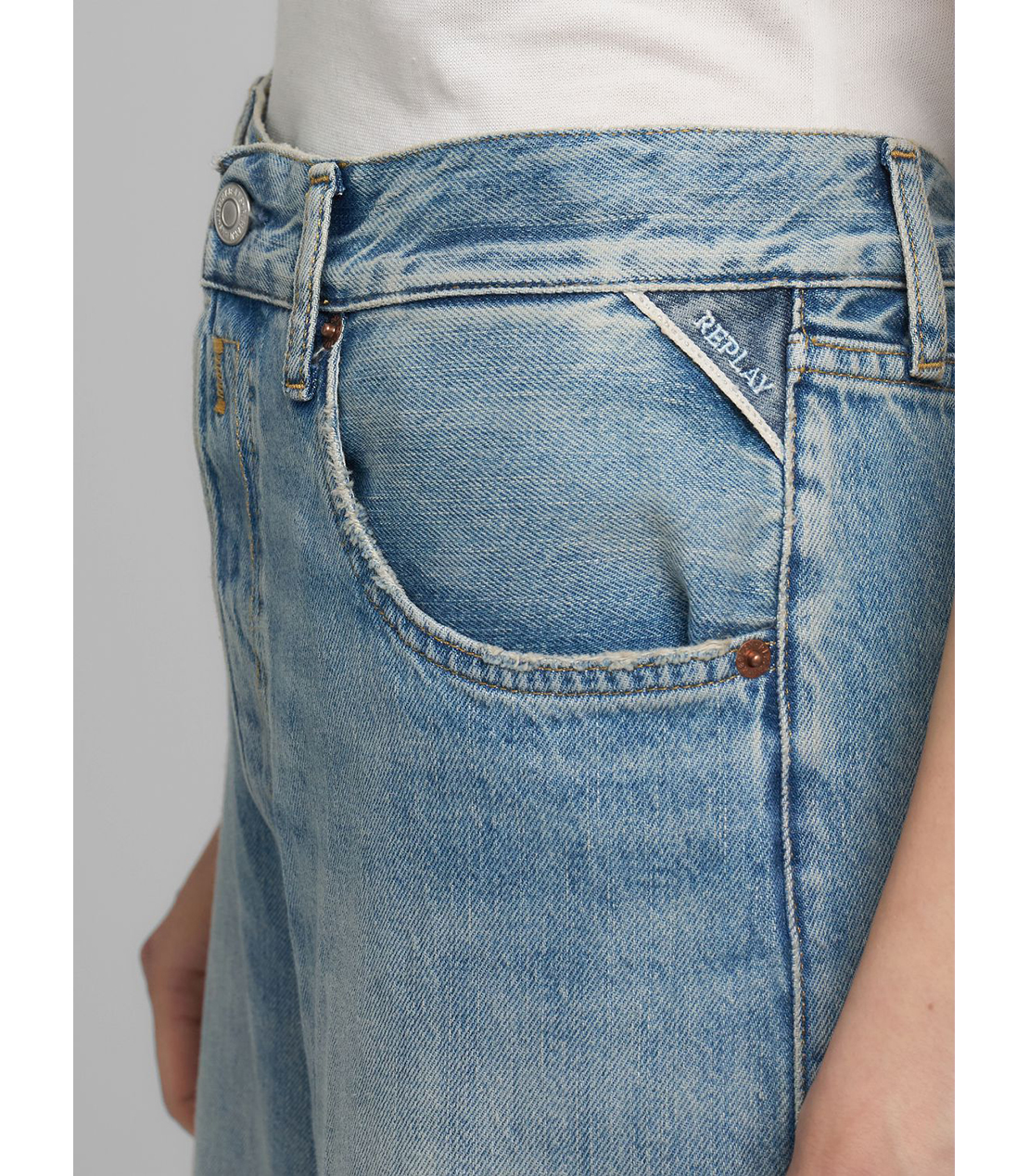 バギーフィットMARGOTTリサイクルインディゴデニム 詳細画像 ライトブルー 7